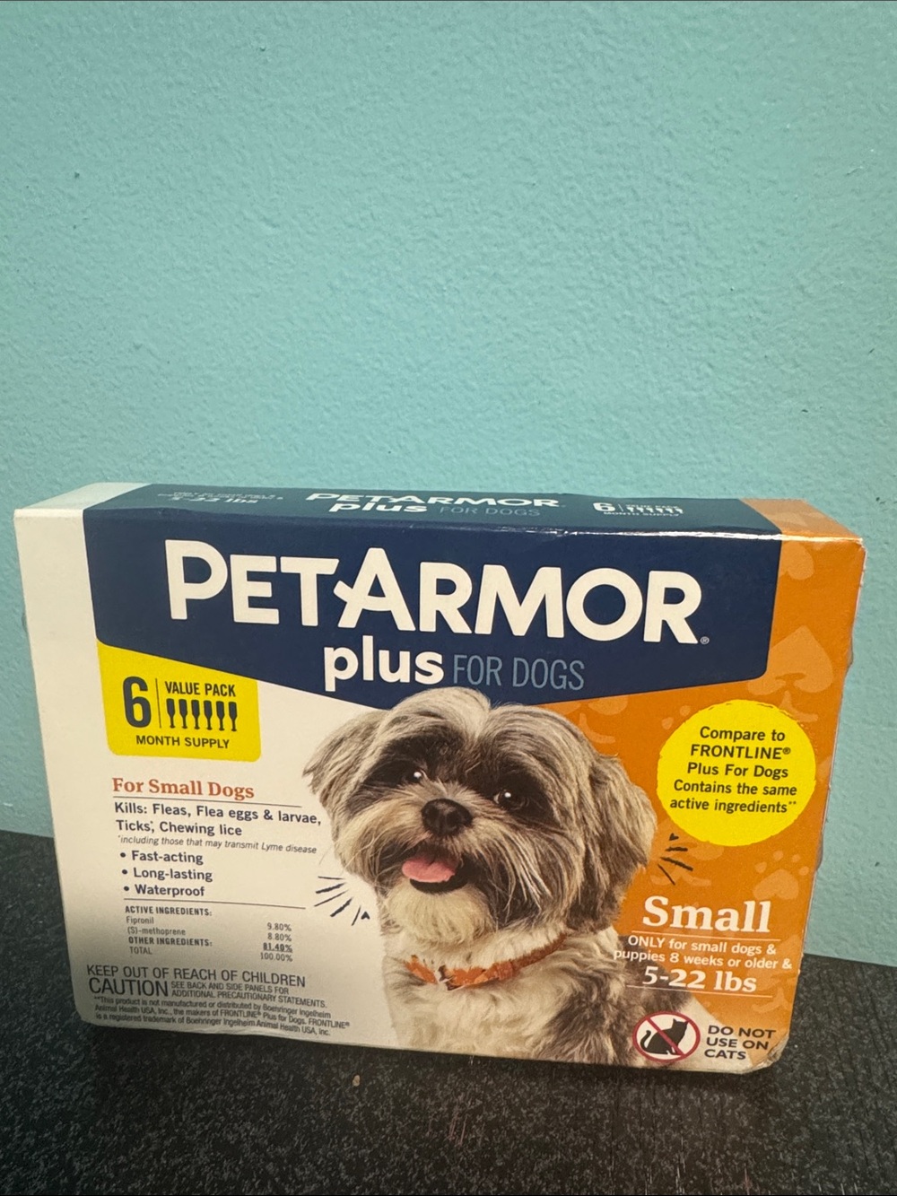 Plus Flea & Tick Treatment for Small Dogs - Orange
